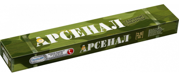 Электроды сварочные Арсенал МР-3, ф 3 мм (уп-2,5 кг) купить с доставкой в Подхожем