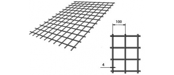 Сетка сварная (дорожная) 100х100х4мм 1,5х2м купить с доставкой в Подхожем