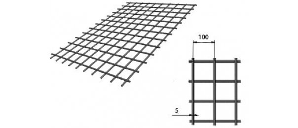 Сетка сварная (дорожная) 100х100х5мм 1,5х2м купить с доставкой в Подхожем
