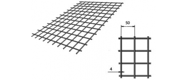 Сетка сварная (дорожная) 50х50х4мм 1х2м купить с доставкой в Подхожем